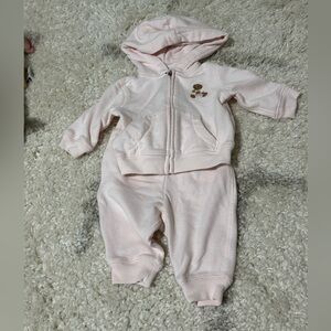 Ralph Lauren baby girl pink teddy sweatsuit
